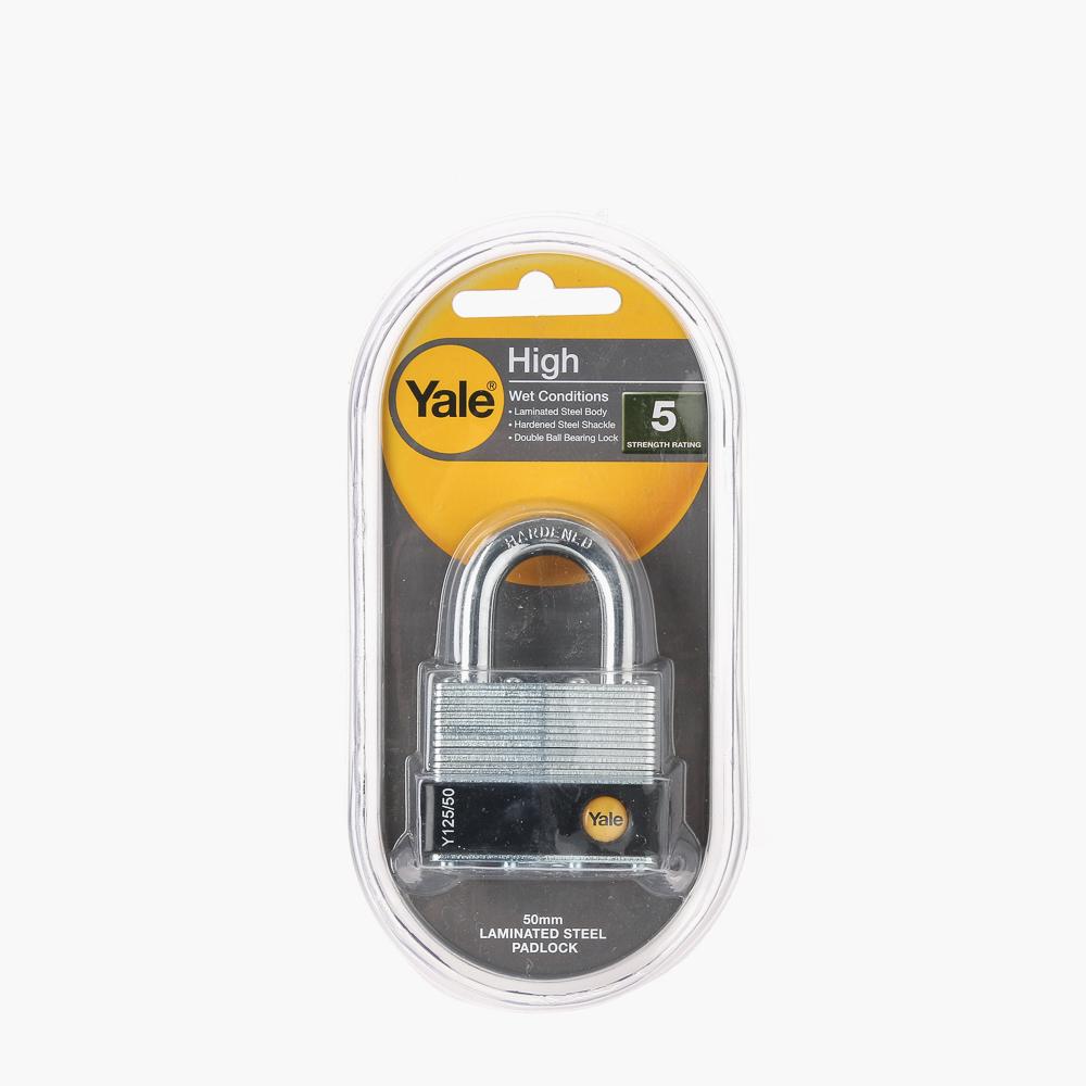 Yale 50 MM Steel Laminated High Wet Conditions Padlock YLHY125/50/129