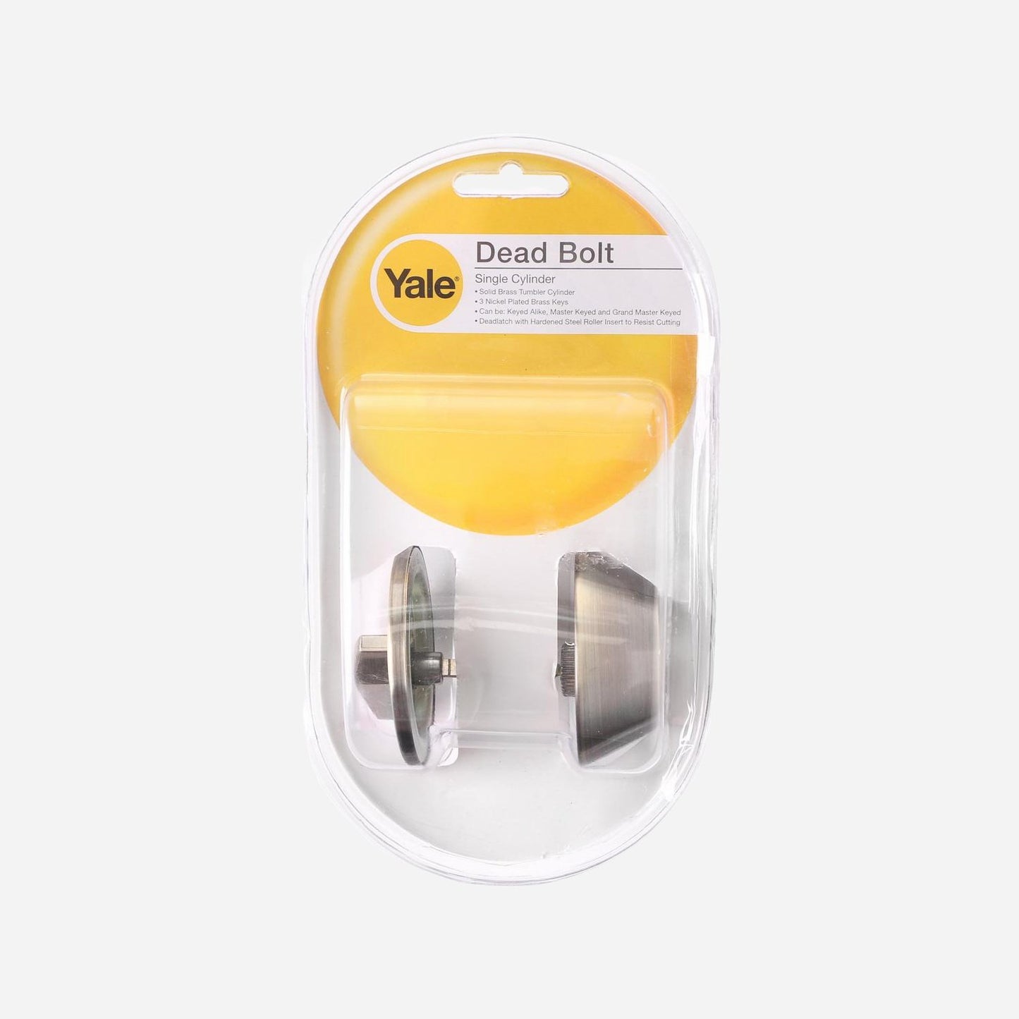 Yale Antique Brass Dead Bolt Single Cylinder 8111 US5