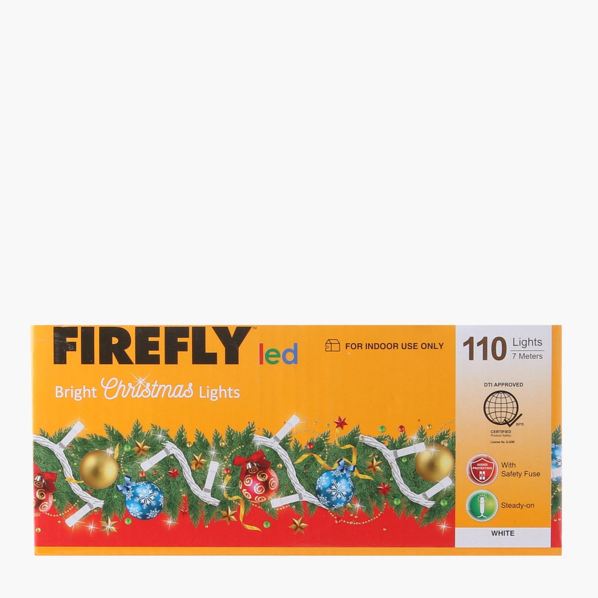 Firefly LED Bright Christmas Lights 110LED 7m White AHPI