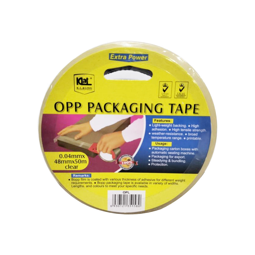 KL & Ling Clear Packaging Tape 48mm x 50m