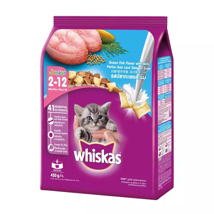 Whiskas Jr Kitten Oceanfish with Milk 450g