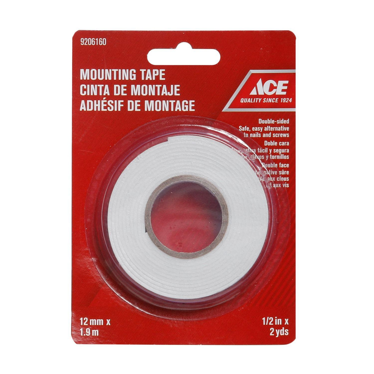 Ace Mounting Tape 12mm x 1.9m AHPI
