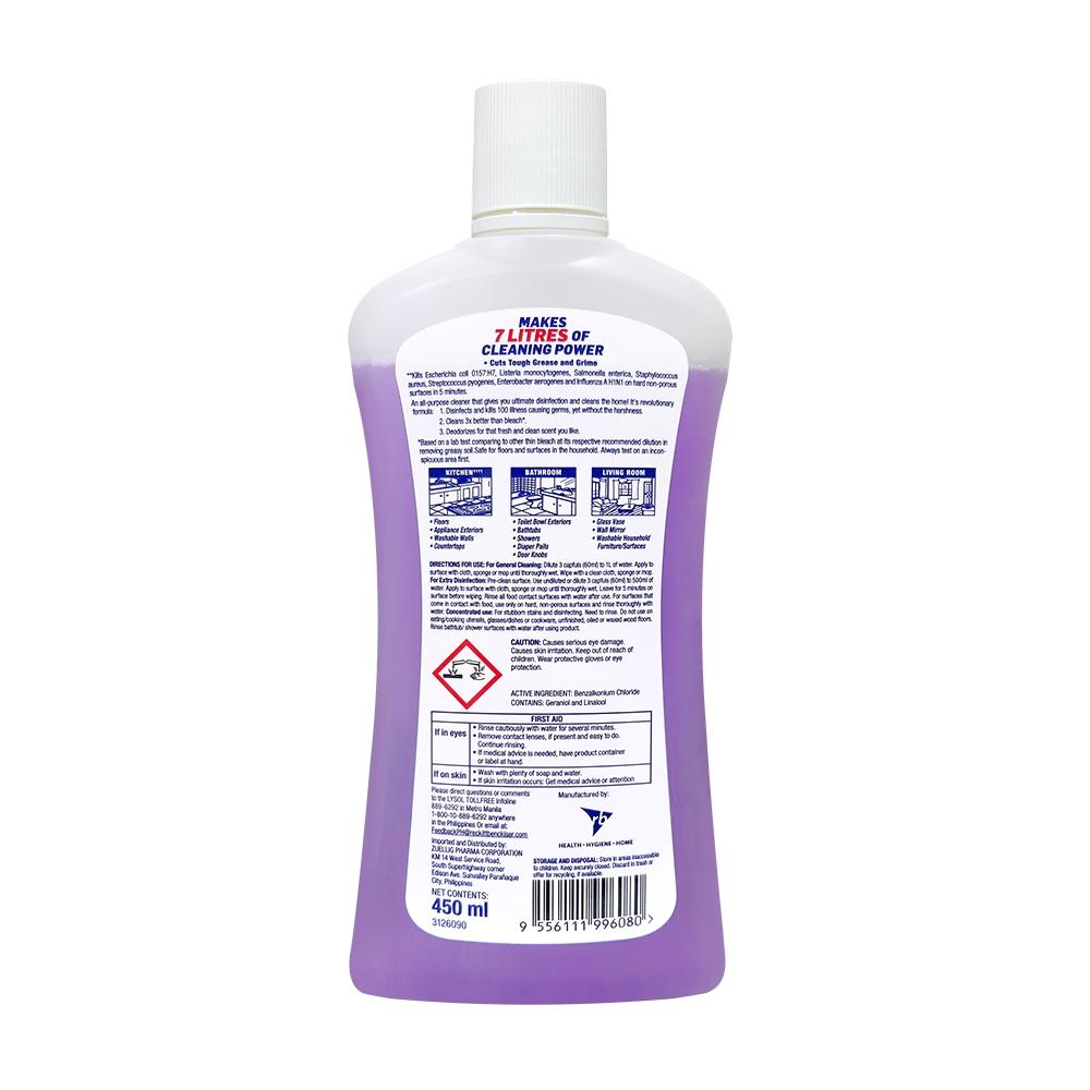 Lysol Multi-action Cleaner 450ml (Lavender)