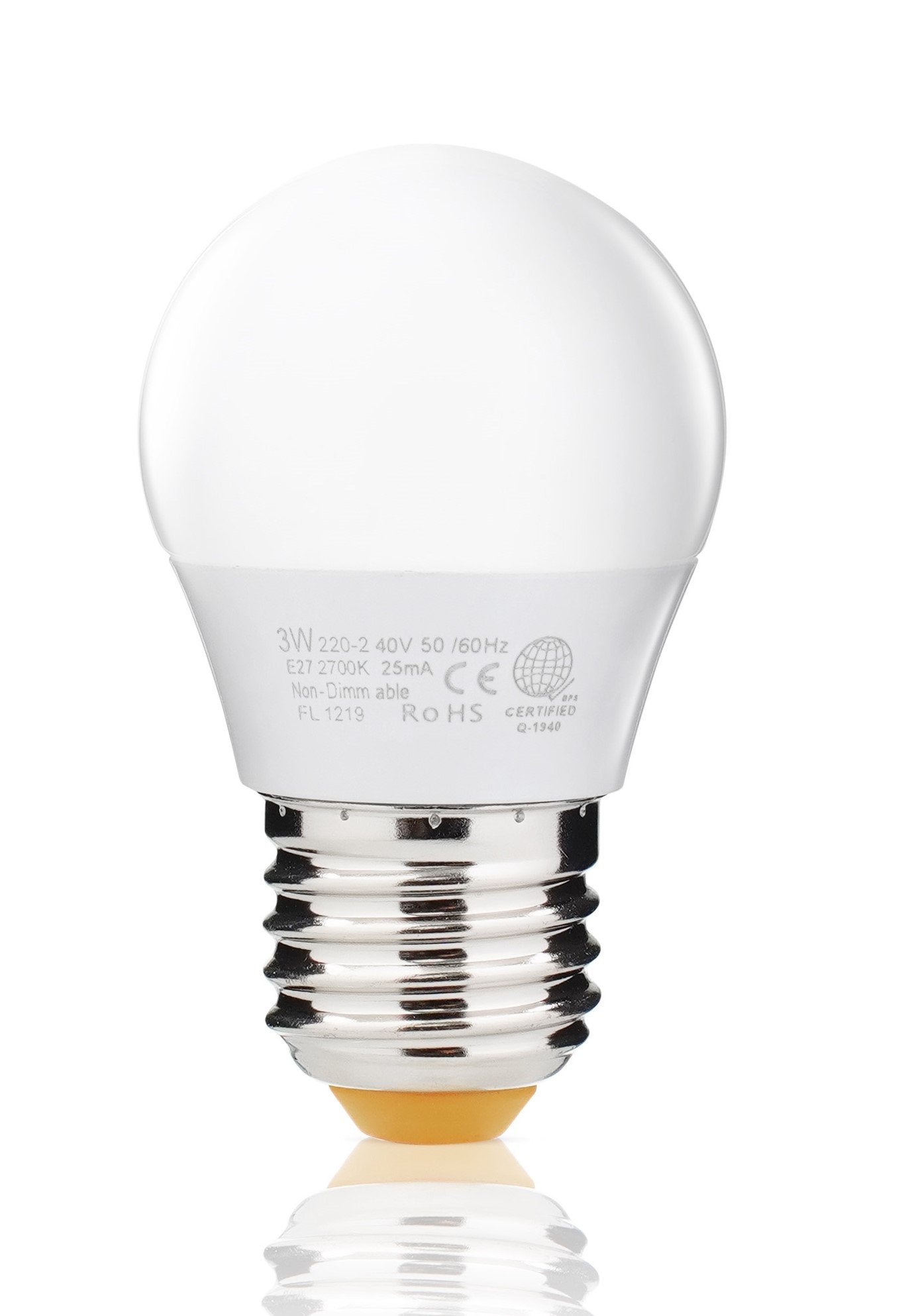 Omni LED Lite G45 Bulb 3W Warm White E27 Base