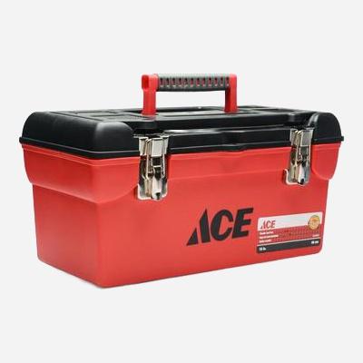 ACE Plastic Tool Box 16in. - Red
