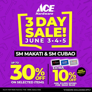 ACE 3-Day Sale June 3-5, 2022