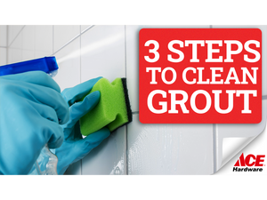 3 steps to cleaning grout