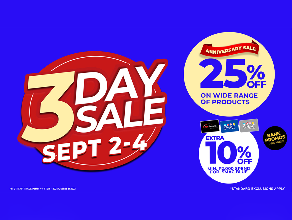 ACE Hardware 3-Day Sale (September 2-4, 2022)