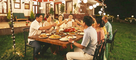 Holiday Backyard Party Setup