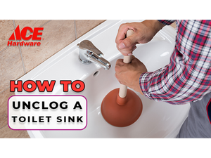 How to unclog a toilet sink