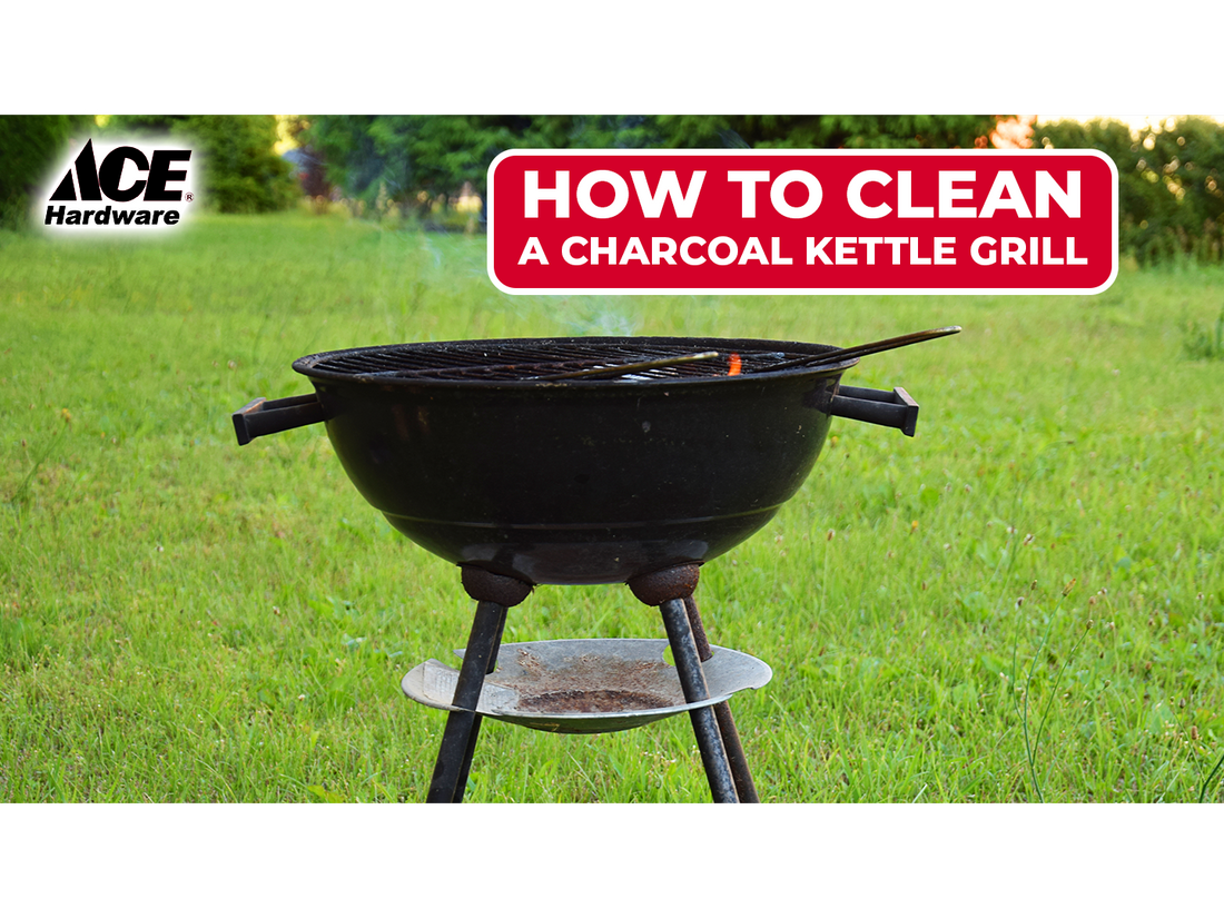 How to clean a charcoal kettle grill