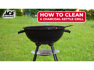 How to clean a charcoal kettle grill