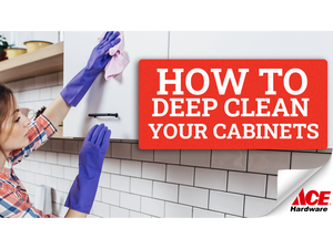 How to deep clean your cabinets