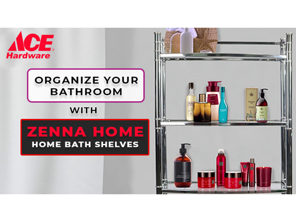 Organize your bathroom with Zenna Home Bath Shelves