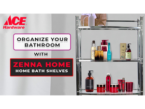 Organize your bathroom with Zenna Home Bath Shelves