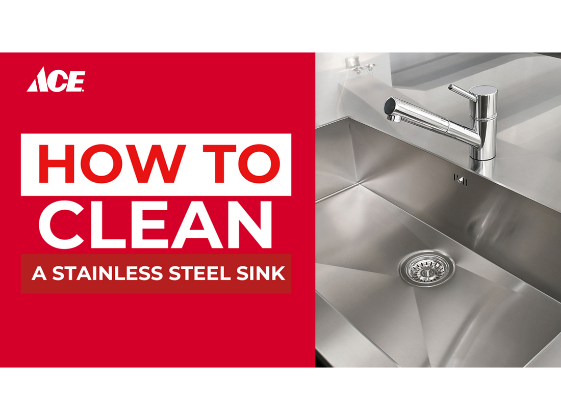 How to clean a stainless steel sink