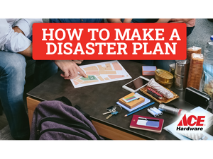 How to make a disaster plan