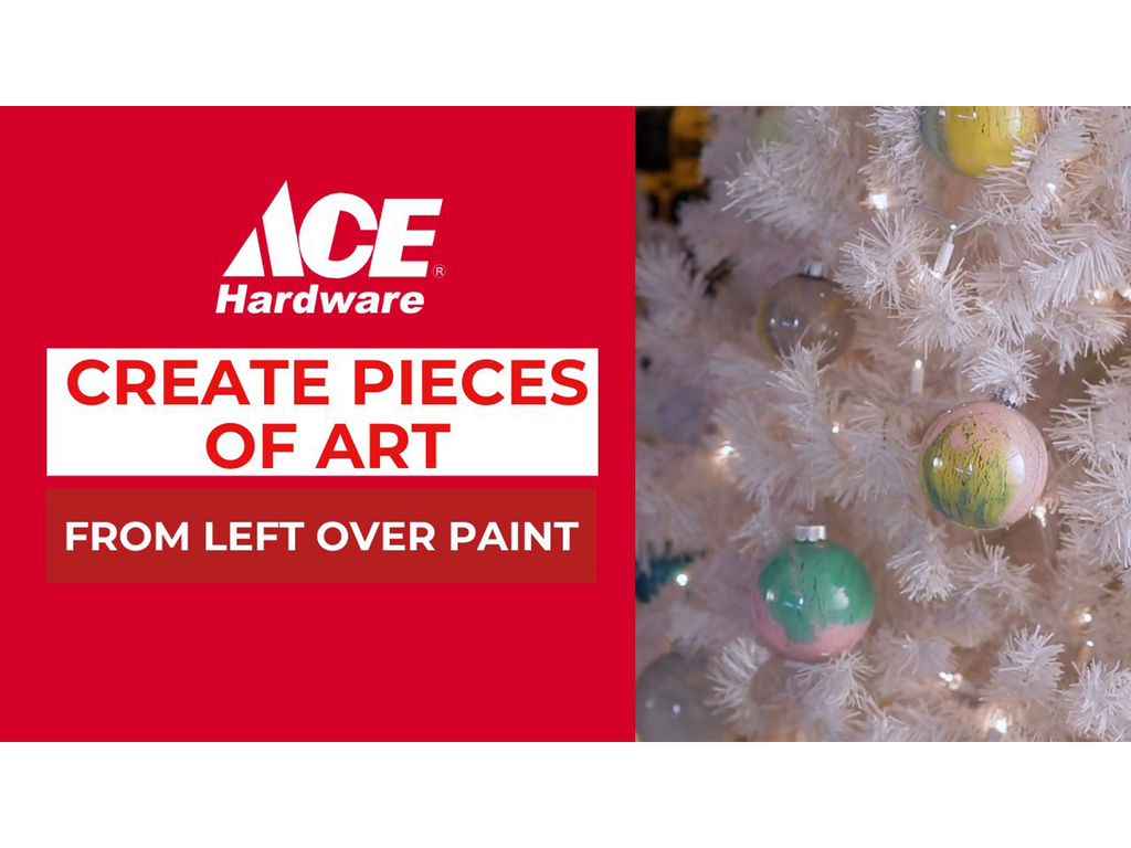 Create pieces of art from left-over paint