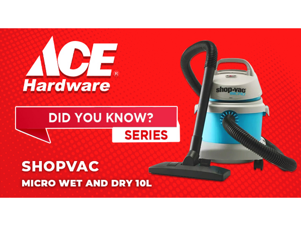 Did you know Shopvac Micro Wet and Dry 10L Vacuum Cleaner?