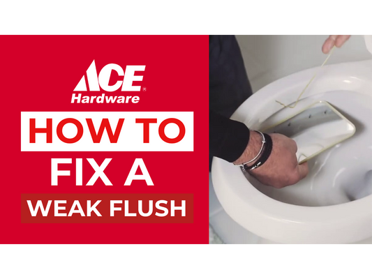 How to fix a weak flush