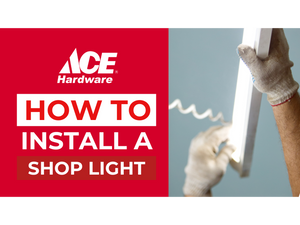 How to install a shop light
