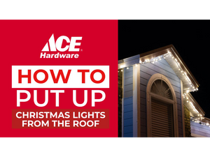 How to put up Christmas lights from the roof