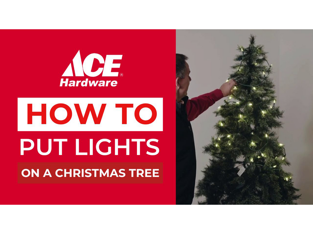 How to put lights on a Christmas tree