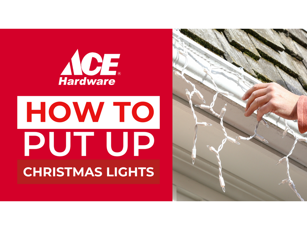 How to put up Christmas lights