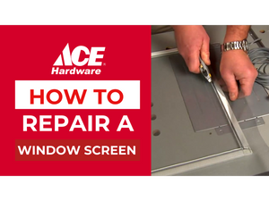 How to repair a window screen
