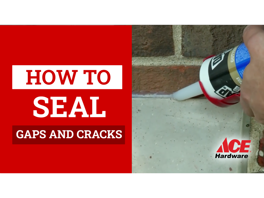 How to seal gaps and cracks