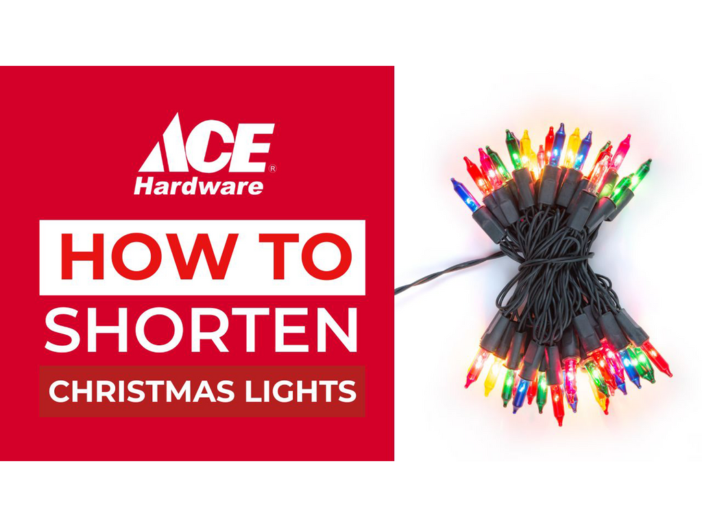 How to shorten Christmas lights