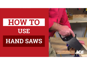 How to use hand saws