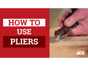 How to use pliers