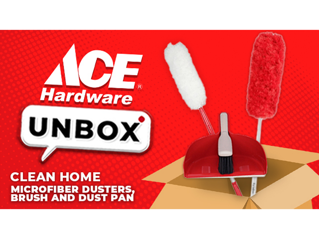 Clean Home microfiber duster, brush and dust pan