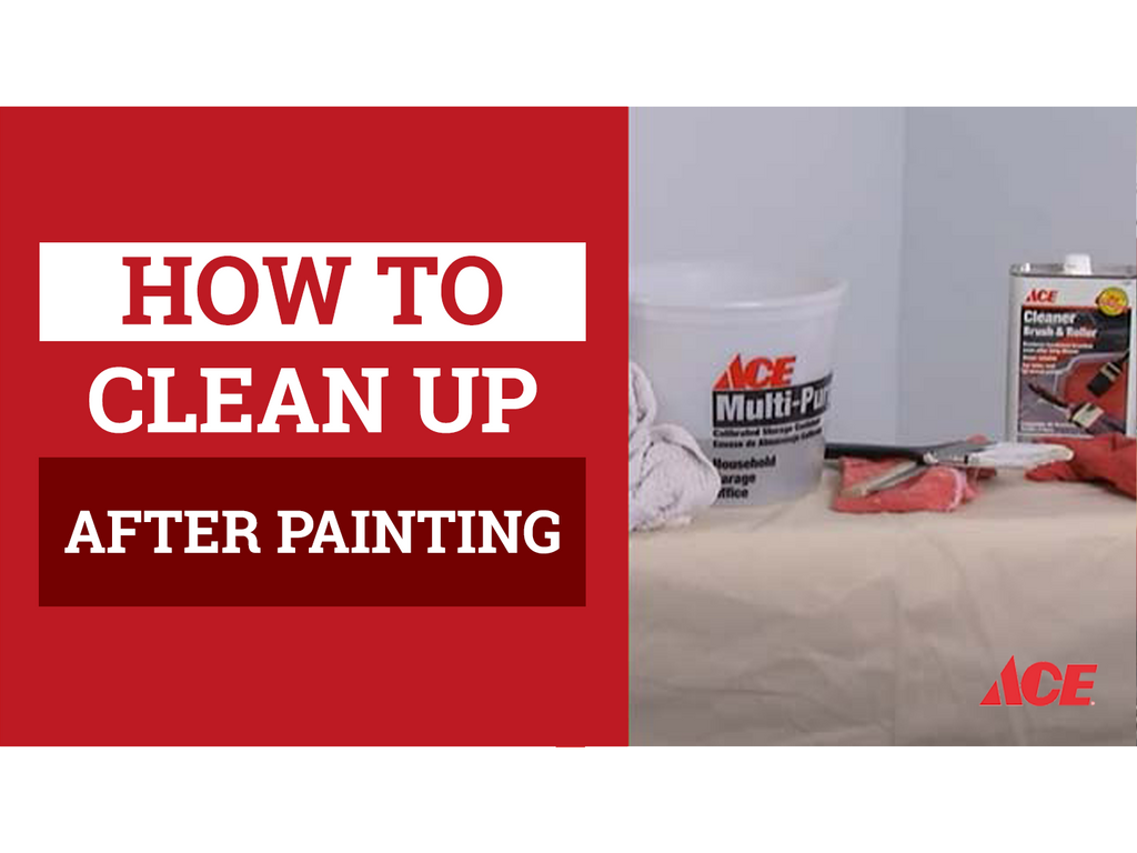 How to clean up after painting