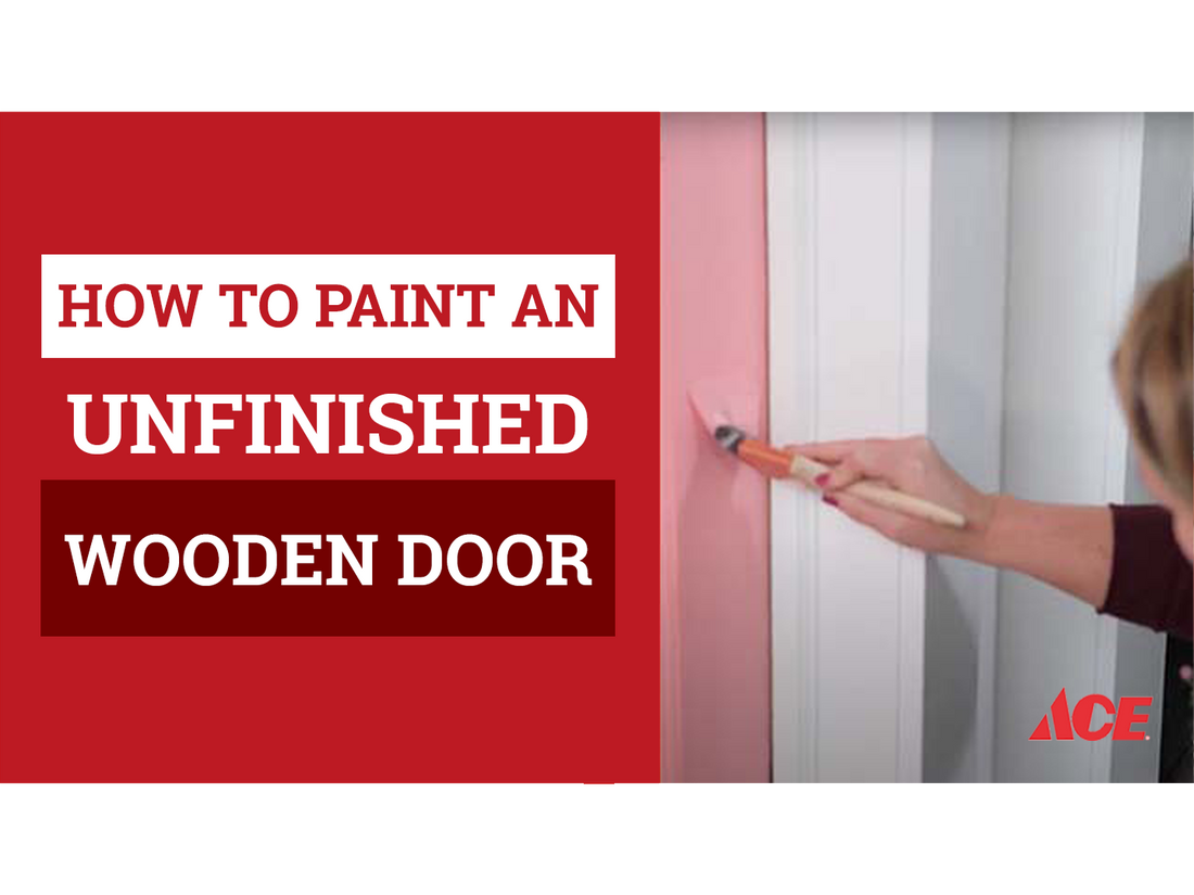How to paint an unfinished wood door