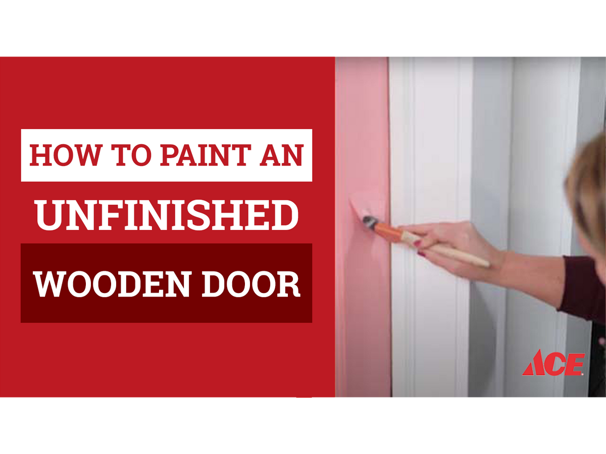 How to paint an unfinished wood door AHPI