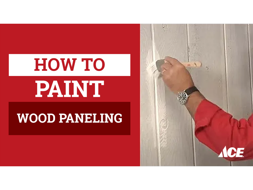 How to paint wood paneling