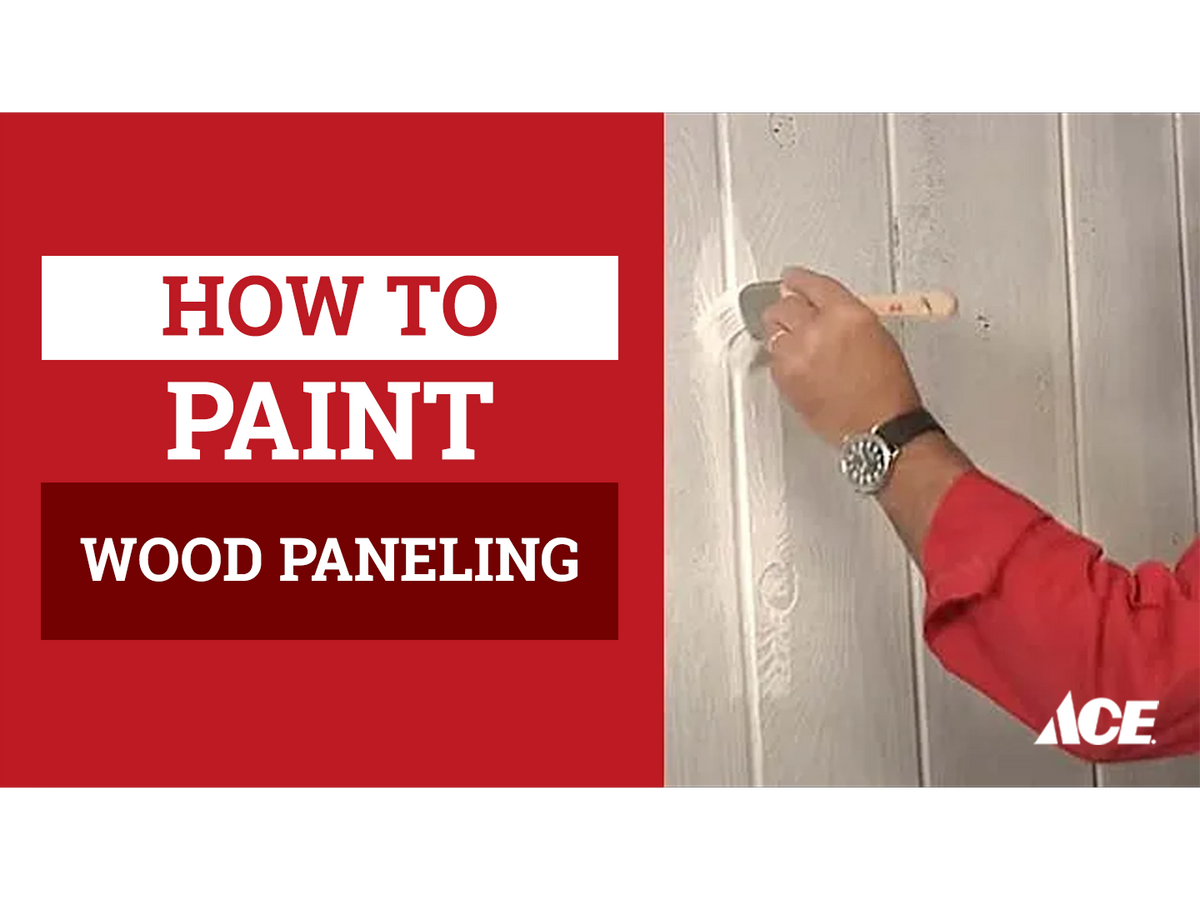 How to paint wood paneling AHPI