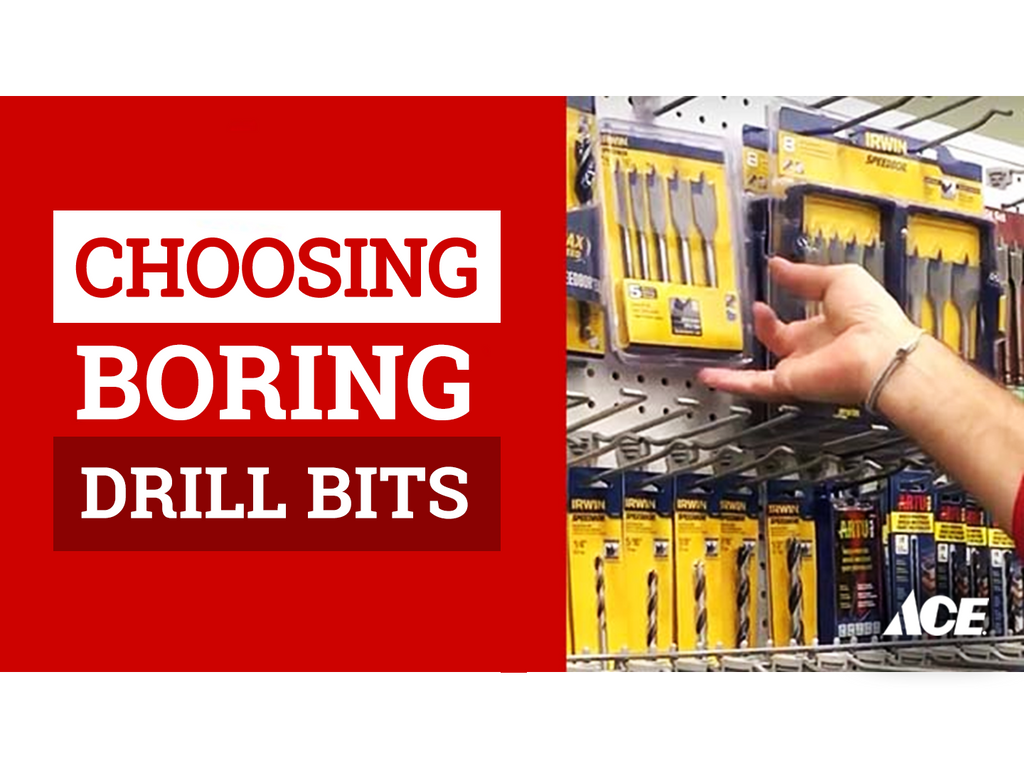 Choosing boring drill bits
