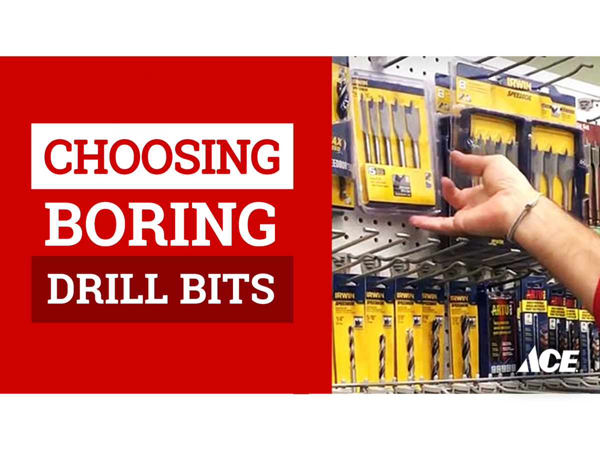 Choosing boring drill bits AHPI