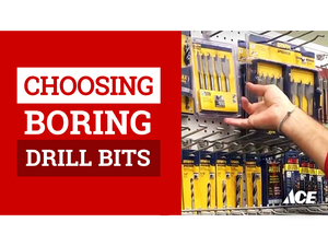 Choosing boring drill bits