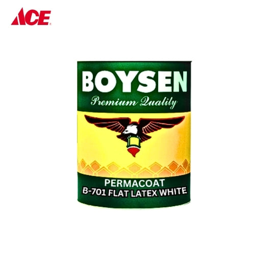 BOYSEN 1L Permacoat Flat Latex  White (B-701)