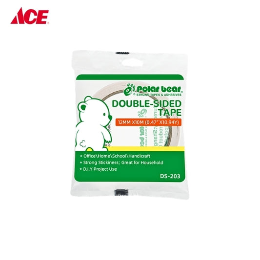 POLAR BEAR 12mmx10m Double-Sided Tape - (DS203)