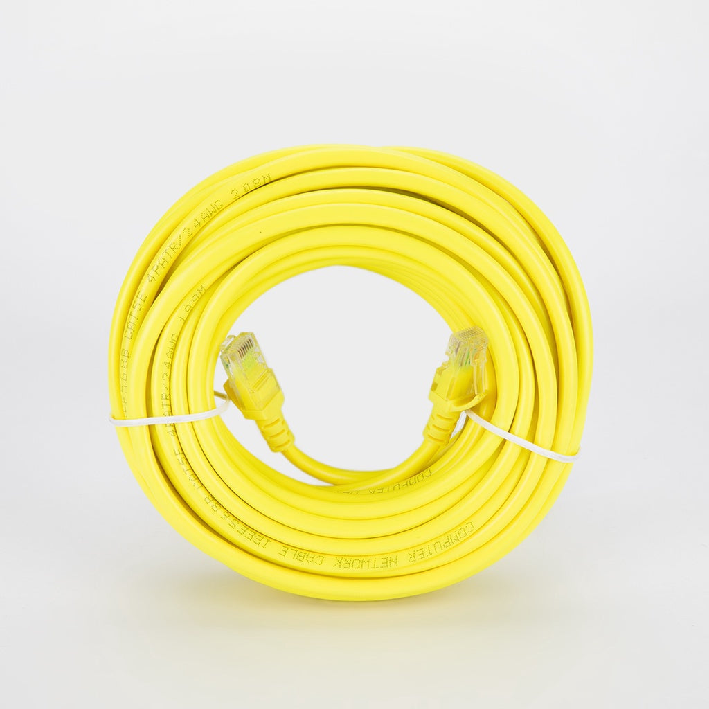 Cybertec RJ-45/8C Cord 12m (Yellow) – AHPI