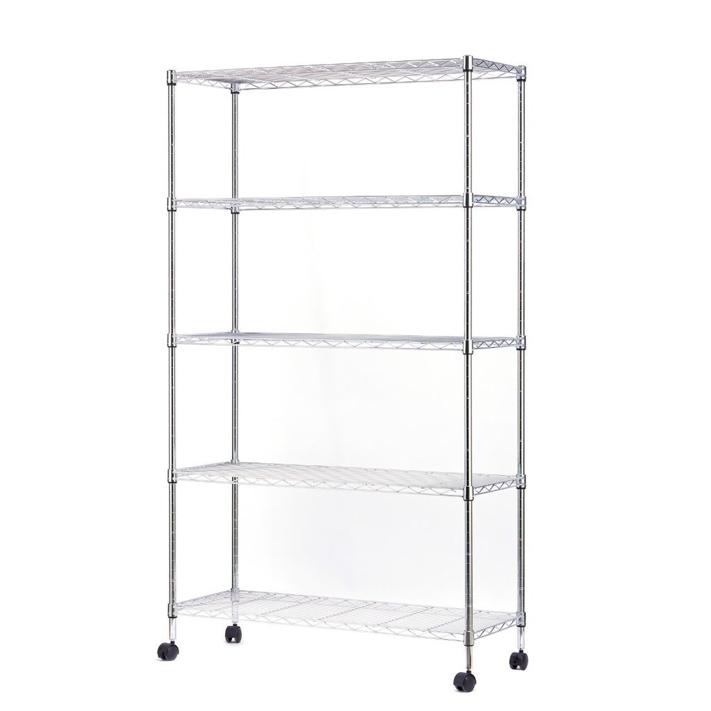 ACE 5TIER CHROME STORAGE RACK 36x14x72 – AHPI
