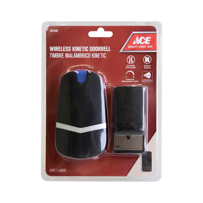 ACE Wireless Kinetic Doorbell Black