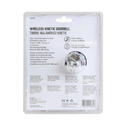 ACE Wireless Kinetic Doorbell Black