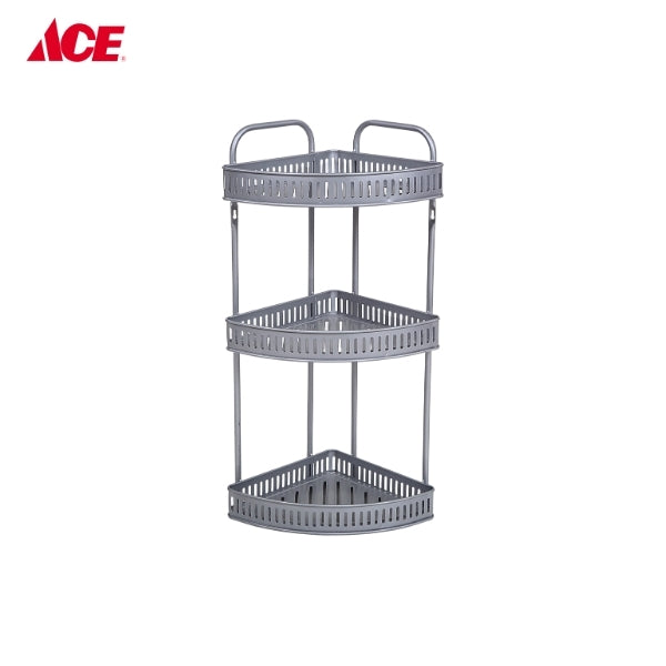 CASCADE 3-Layer Corner Multipurpose Rack - Gray (#JK401)