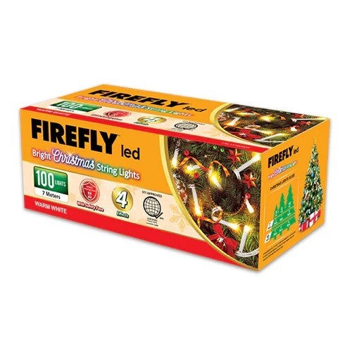 FIREFLY Bright Christmas Lights 100LED 7meters Warm White FXL13100WW